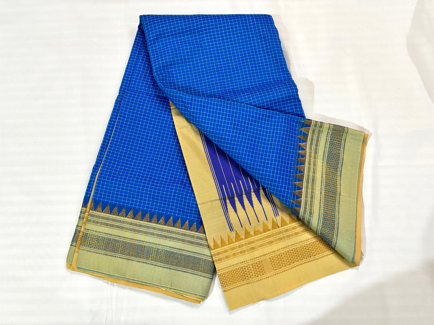 Sky Blue with Tan Color Border